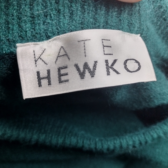 Kate Hewko Long Sleeve High Slit Long Sweater - Picture 6 of 6